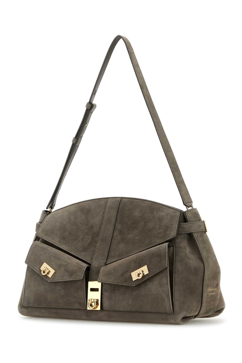 Ferragamo Regular Shoulder Bag — Gray