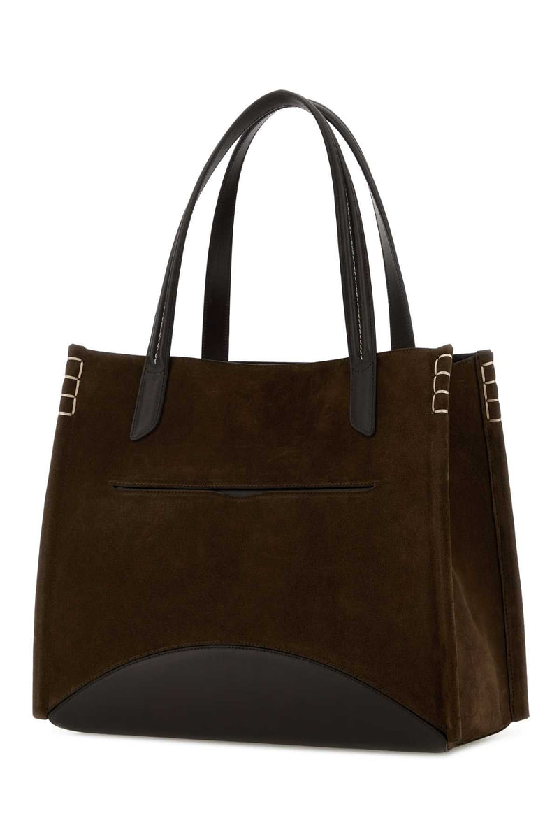 Jw Anderson Loafer Cabas Tote Bag — Brown