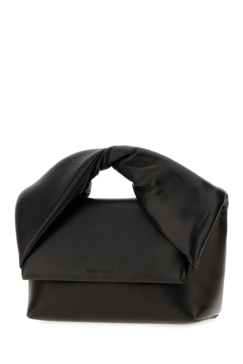 Jw Anderson Midi Twister Top Handle Bag — Black
