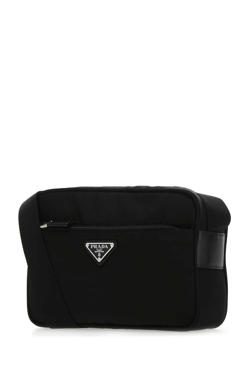 Prada Crossbody Bag — Black Poliammidericiclata-vitello