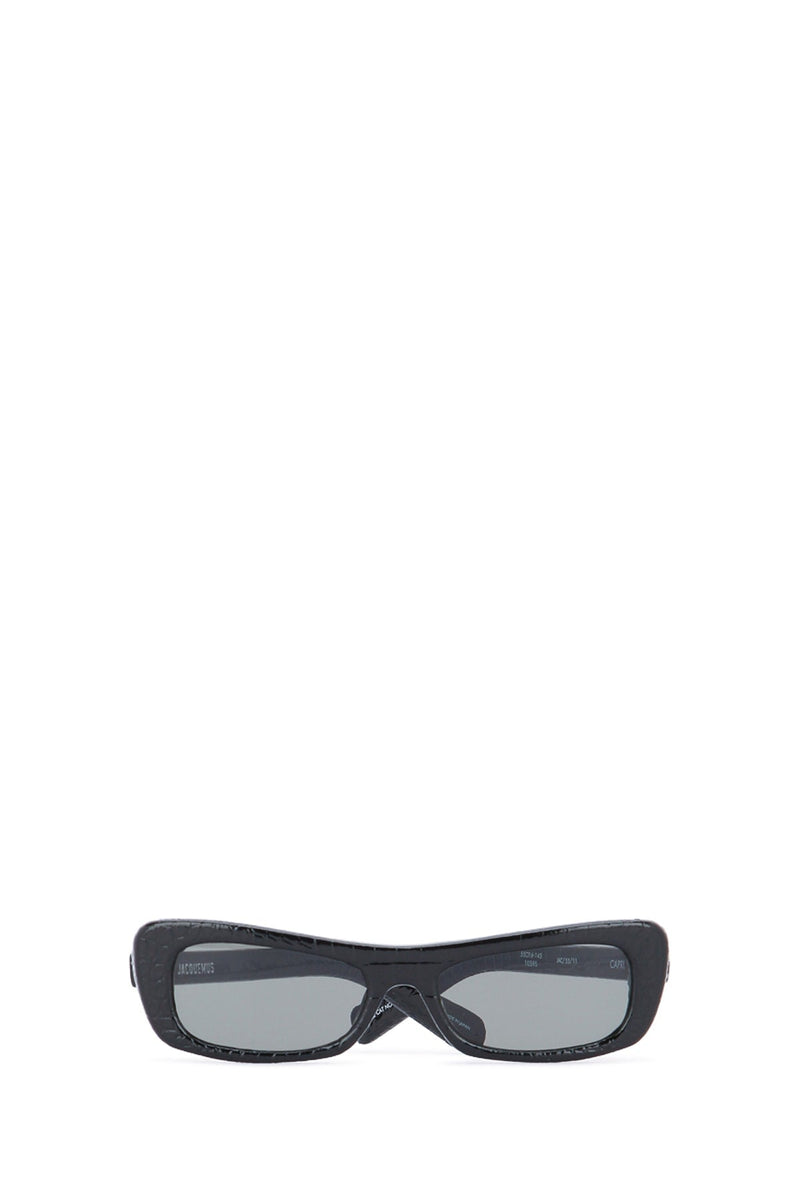 Jacquemus Les Sunglasses — Black Calf Leather