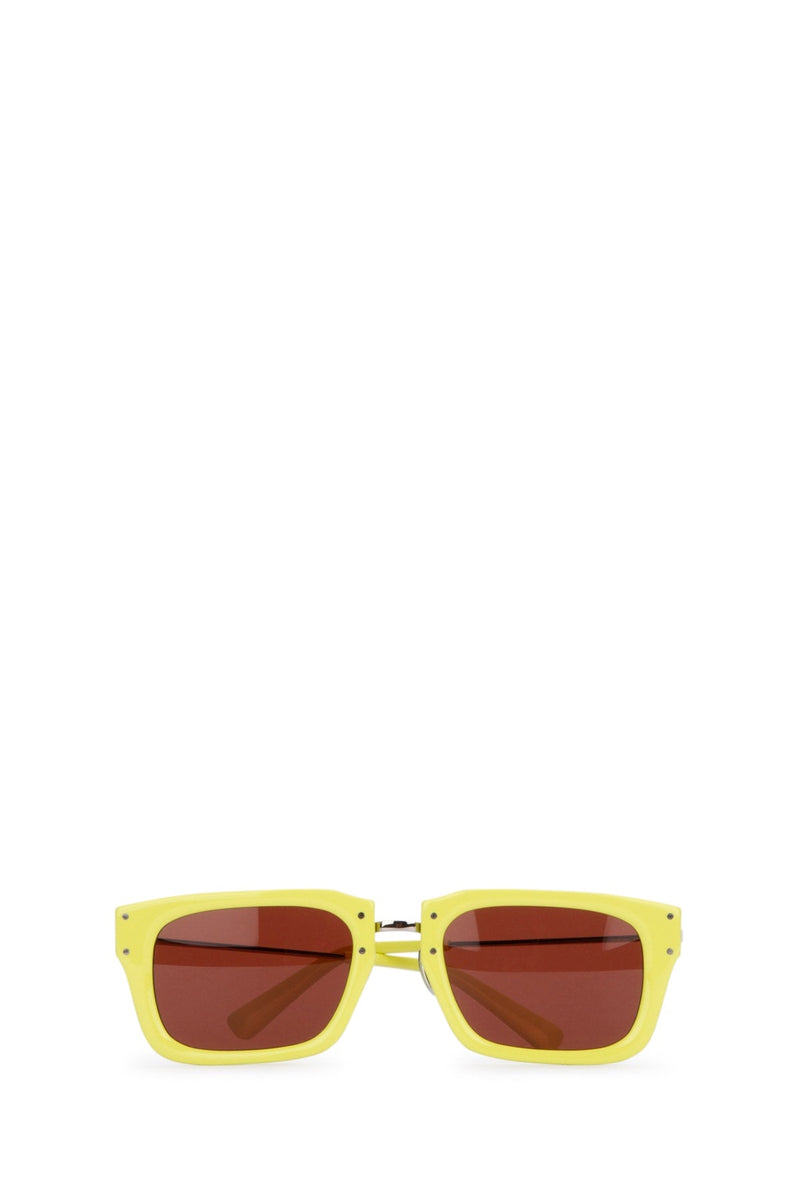 Jacquemus Square-Frame Sunglasses — Yellow