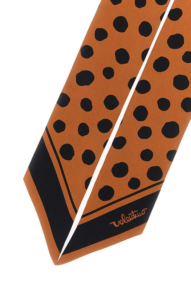 Valentino Garavani Bandeaux Scarf — Orange Exterior: Silk Scarfs