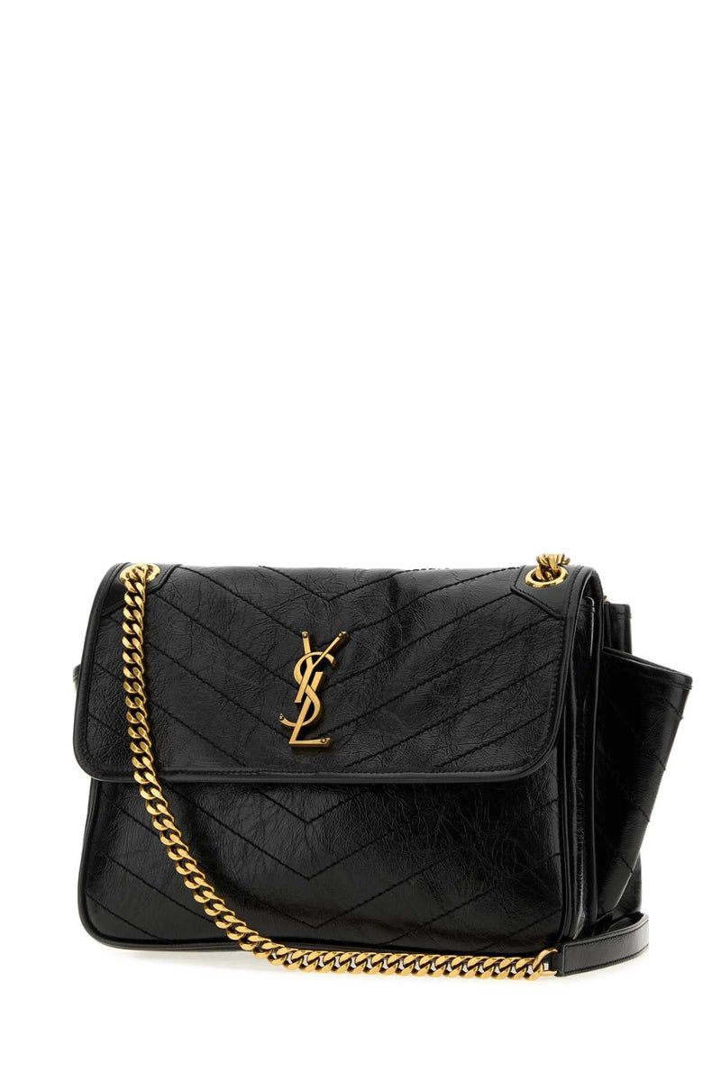 Saint Laurent Niki Shoulder Bag — Black
