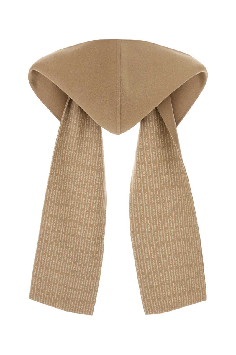 Prada Wool Scarf — Beige Exterior: Scarfs