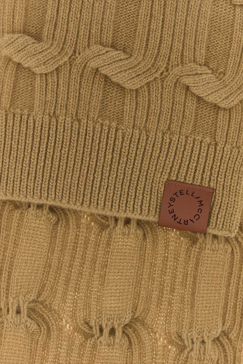 Stella Mccartney Thinner Scarf — Camel Wool Scarfs
