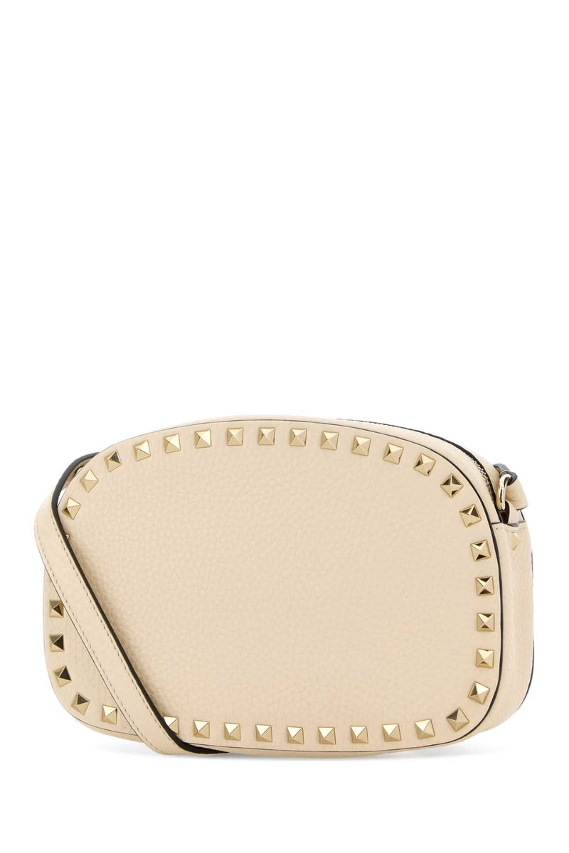 Valentino Garavani Case Crossbody Bag — Beige Calf Leather - Bos Taurus