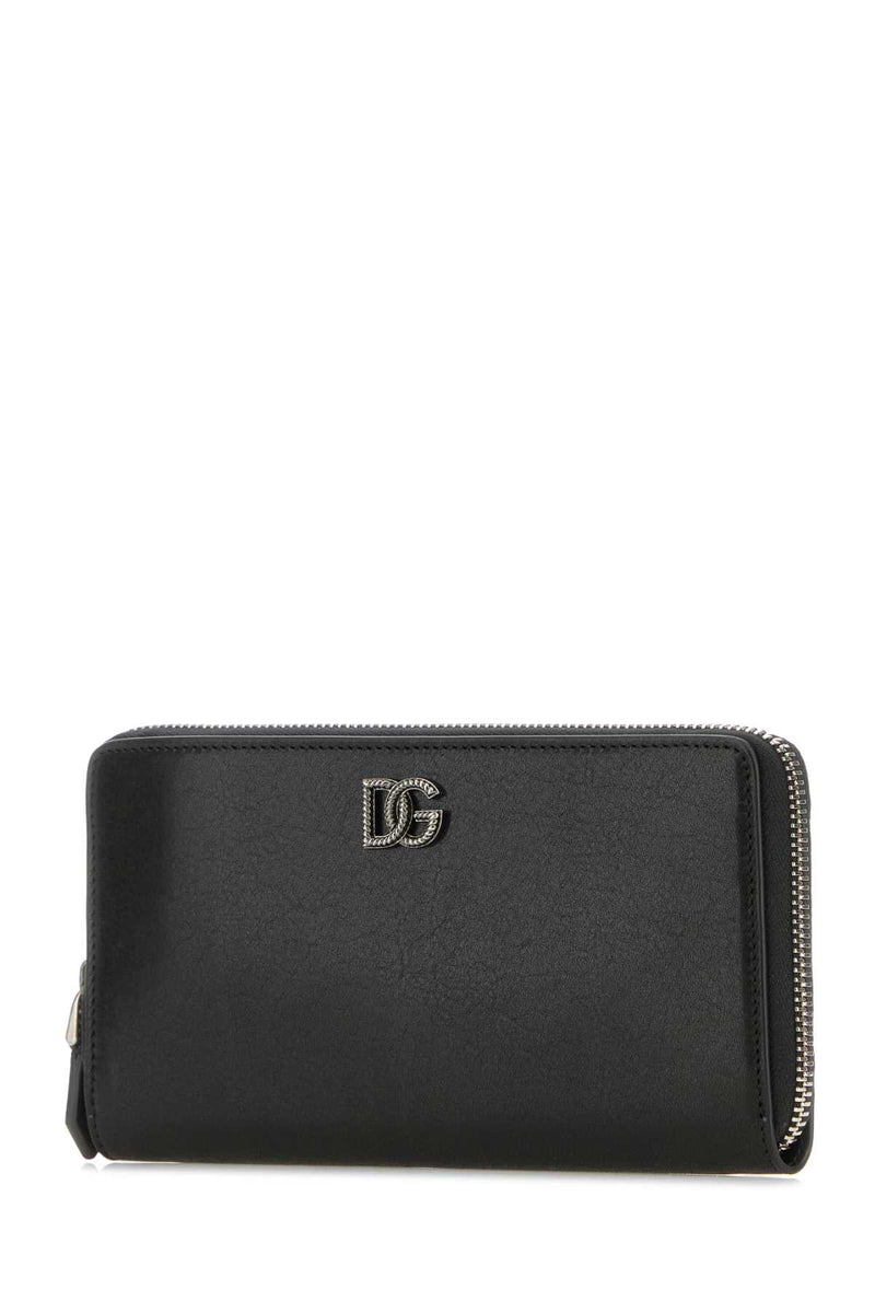Dolce & Gabbana Vitello Leather Wallet — Black