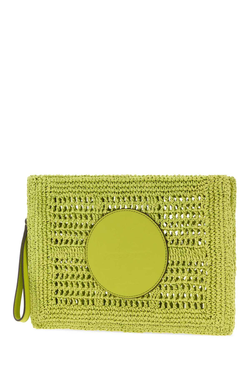 Tory Burch Ella Clutch — Green Wallet