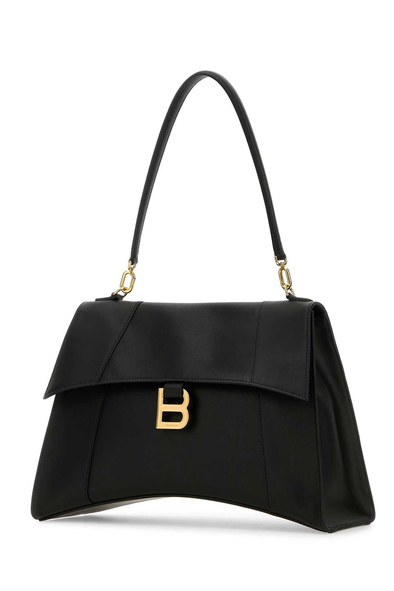Balenciaga Hourglass Shoulder Bag — Black