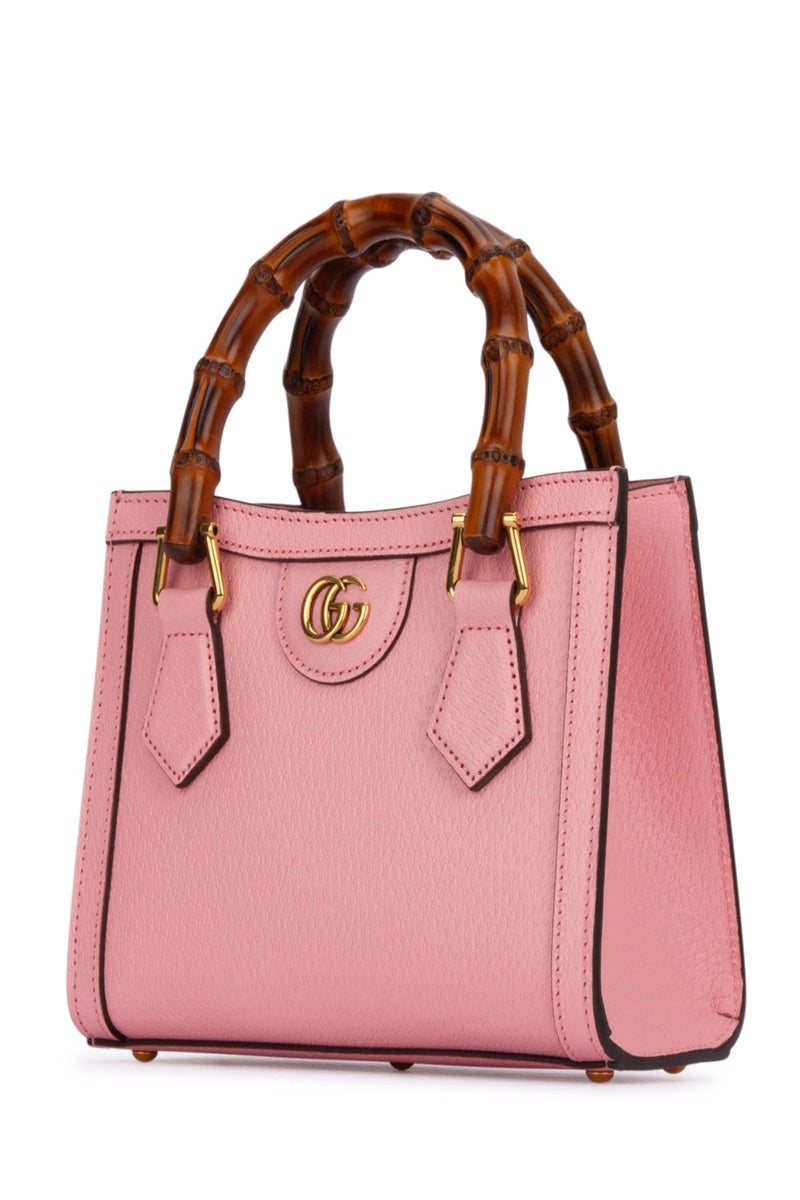 Gucci Top Handle Bag — Pink Leather