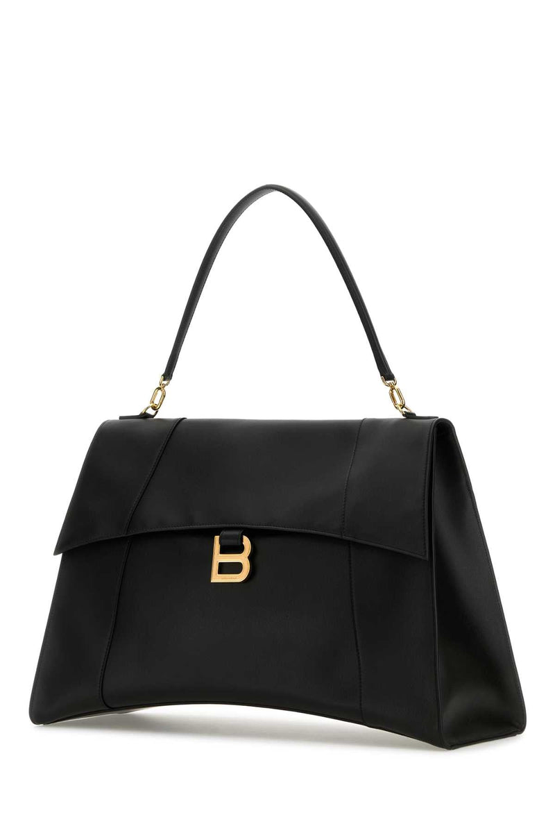Balenciaga Hourglass Top Handle Bag — Black