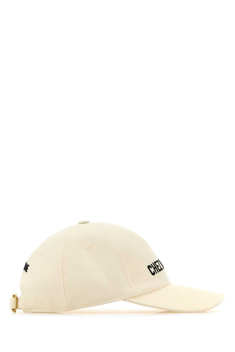 Valentino Garavani Baseball Cap — Beige Cotton Caps