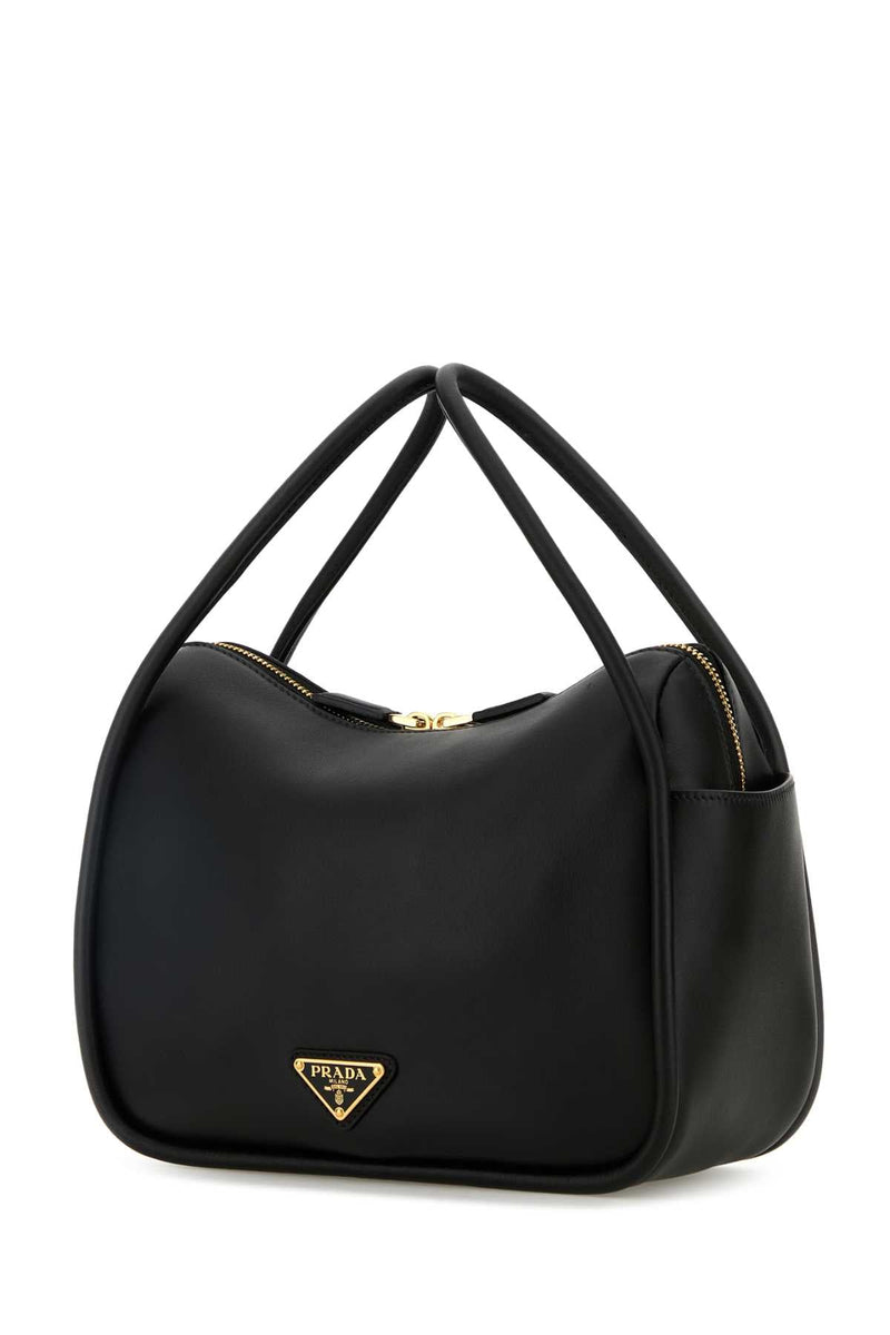 Prada Nappa Leather Shoulder Bag — Black