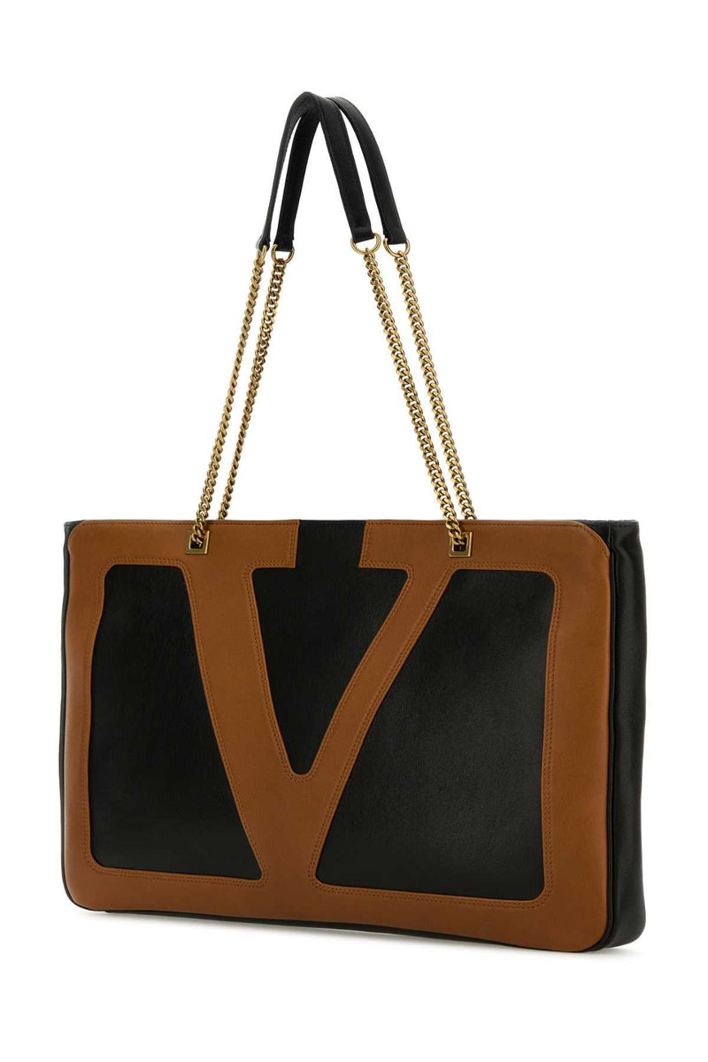Valentino Garavani Tote Shoulder Bag — Black
