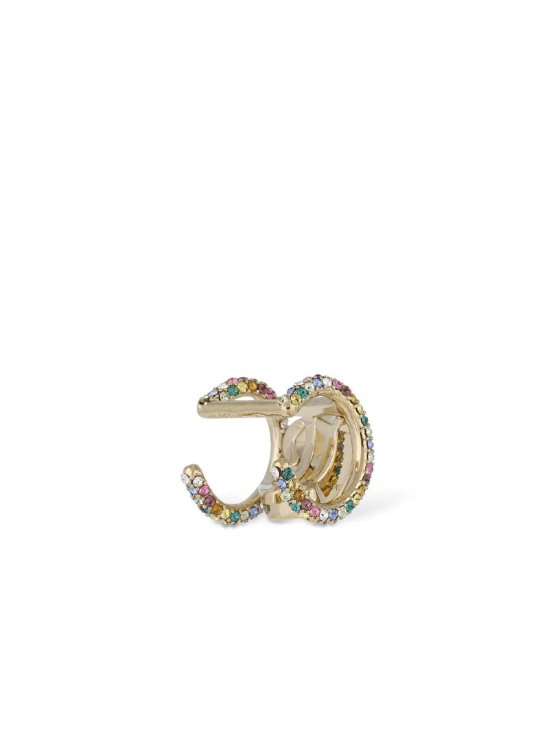 Burberry Pavé Logo Ear Cuff — Gold Earrings