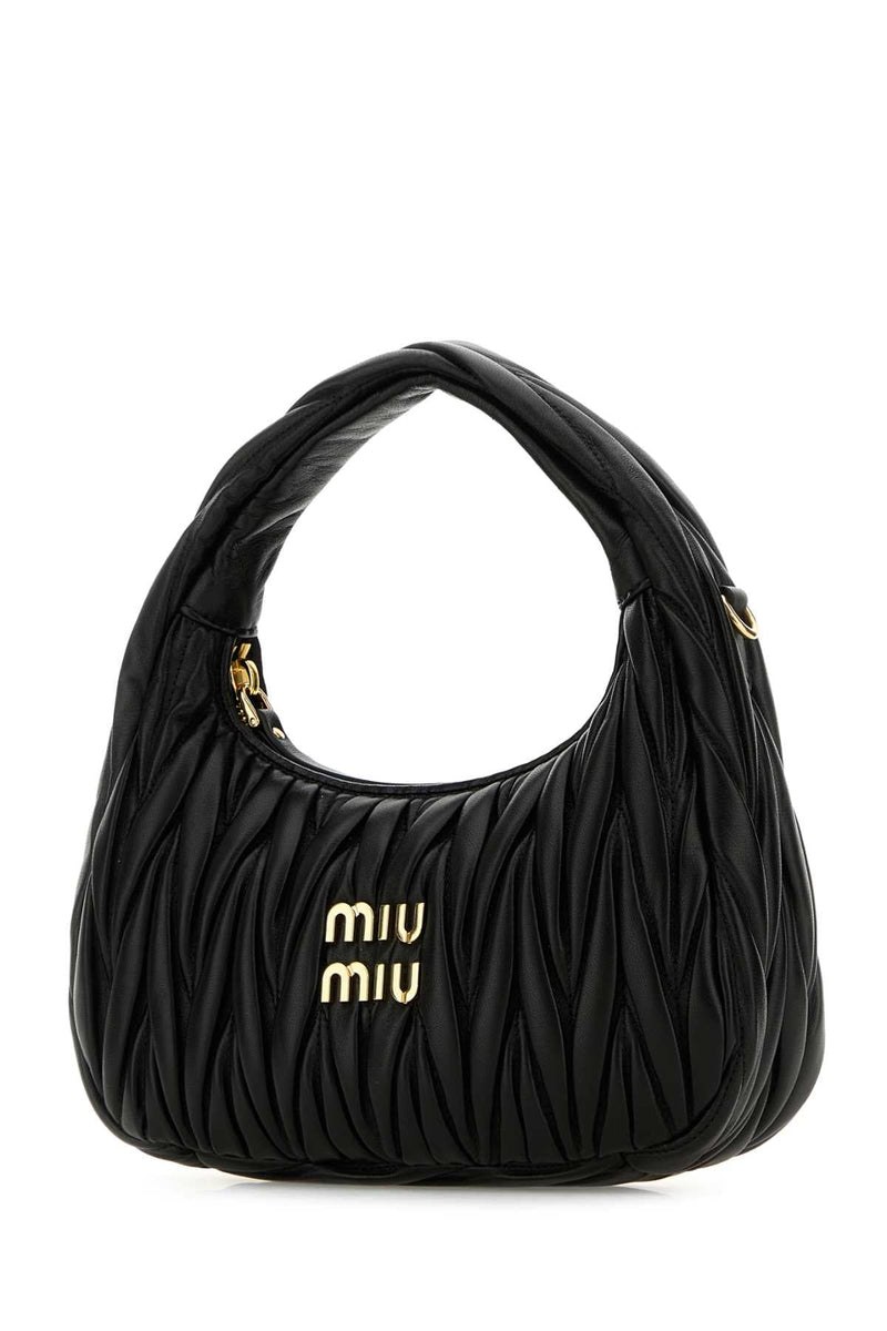 Miu Miu Wander Shoulder Bag — Black Agnello