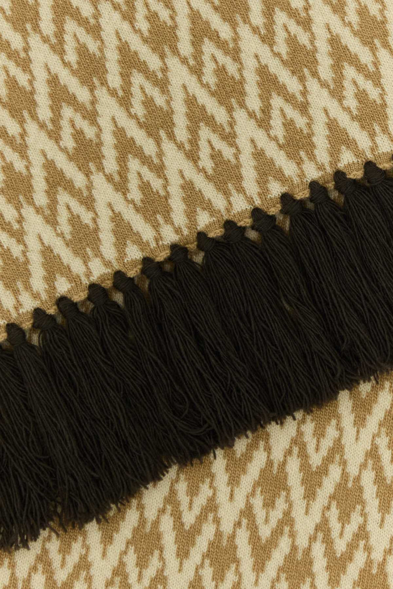 Valentino Garavani Scarf — Beige Exterior: Virgin Wool Scarfs
