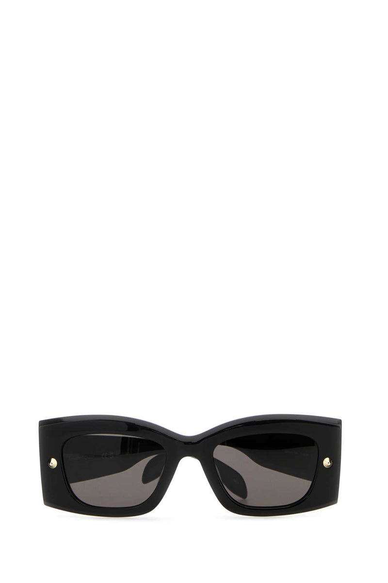 Alexander Mcqueen Am0426s Black Acetate Sunglasses — Exterior