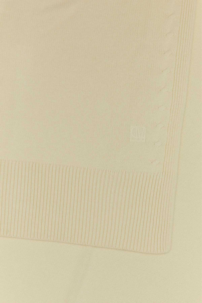 Camilla And Marc Knit Scarf — Beige Exterior: Merino Wool Nylon Scarfs