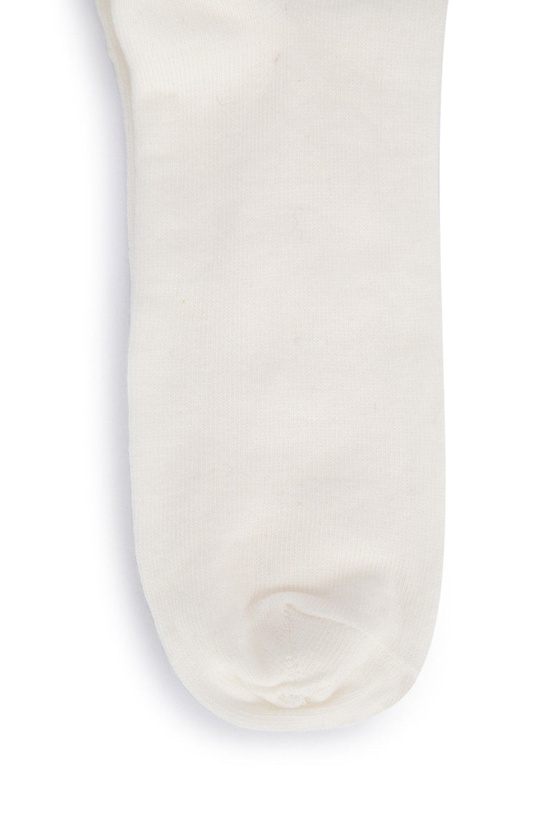 Mm6 Kids Logo-Embroidered Ribbed Socks — White Co Pa El Ea Glove