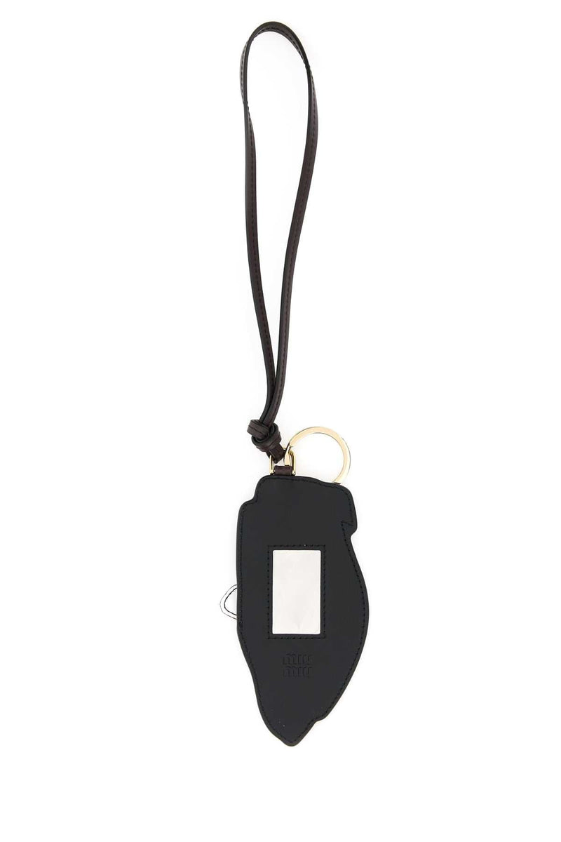 Miu Miu Aventure Key Case — Brown Vitello Keychains