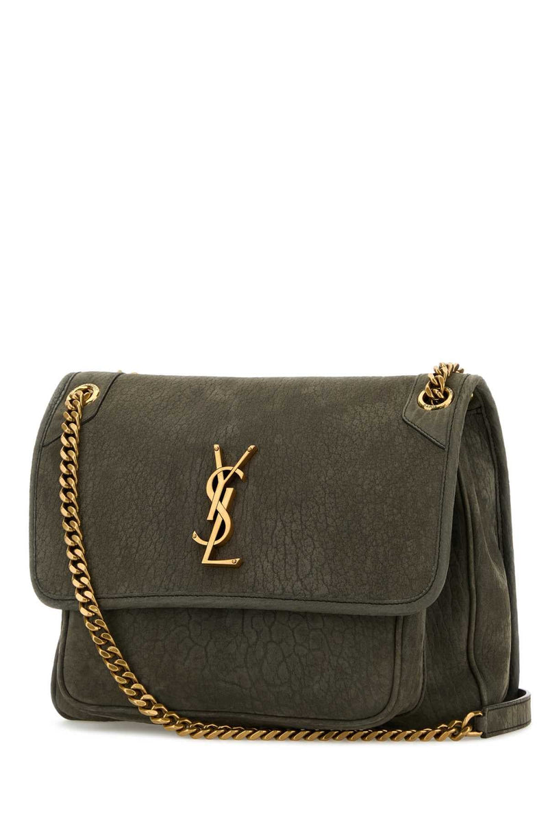 Saint Laurent Niki Shoulder Bag — Gray