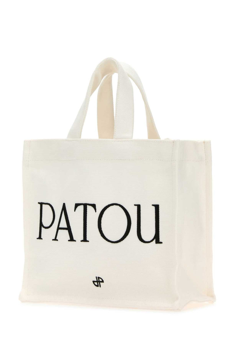 Patou Tote Bag — White Exterior: Cotton