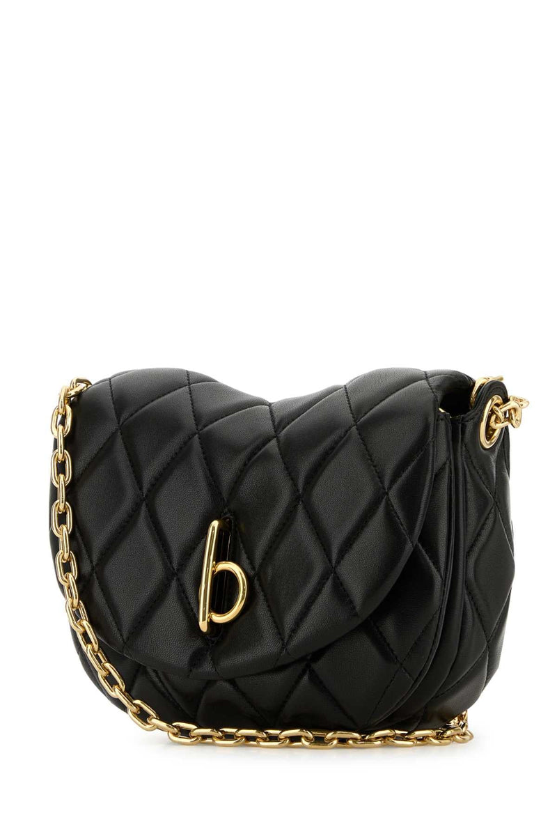 Burberry Rocking Horse Shoulder Bag — Black