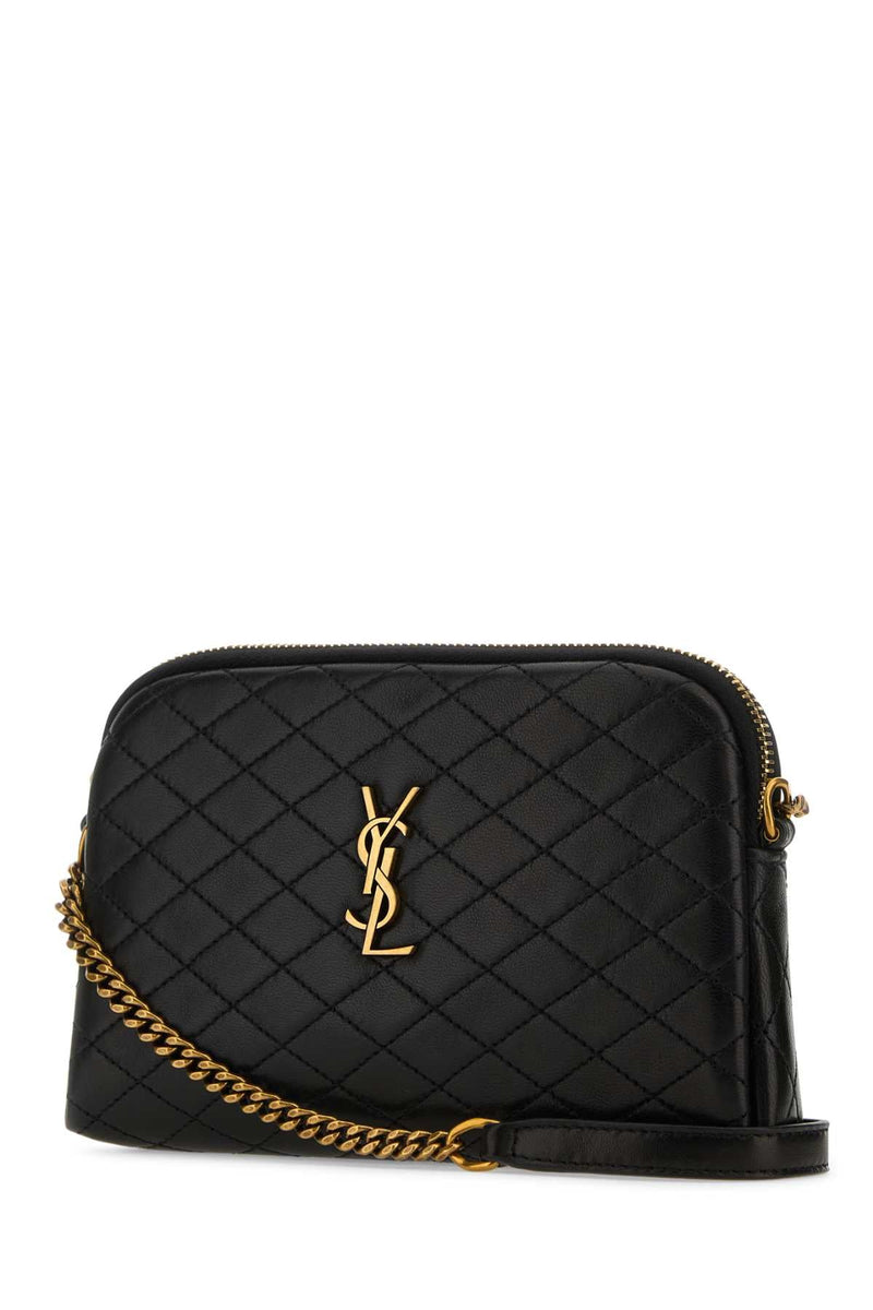 Saint Laurent Gaby Crossbody Bag — Black Lamb Skin