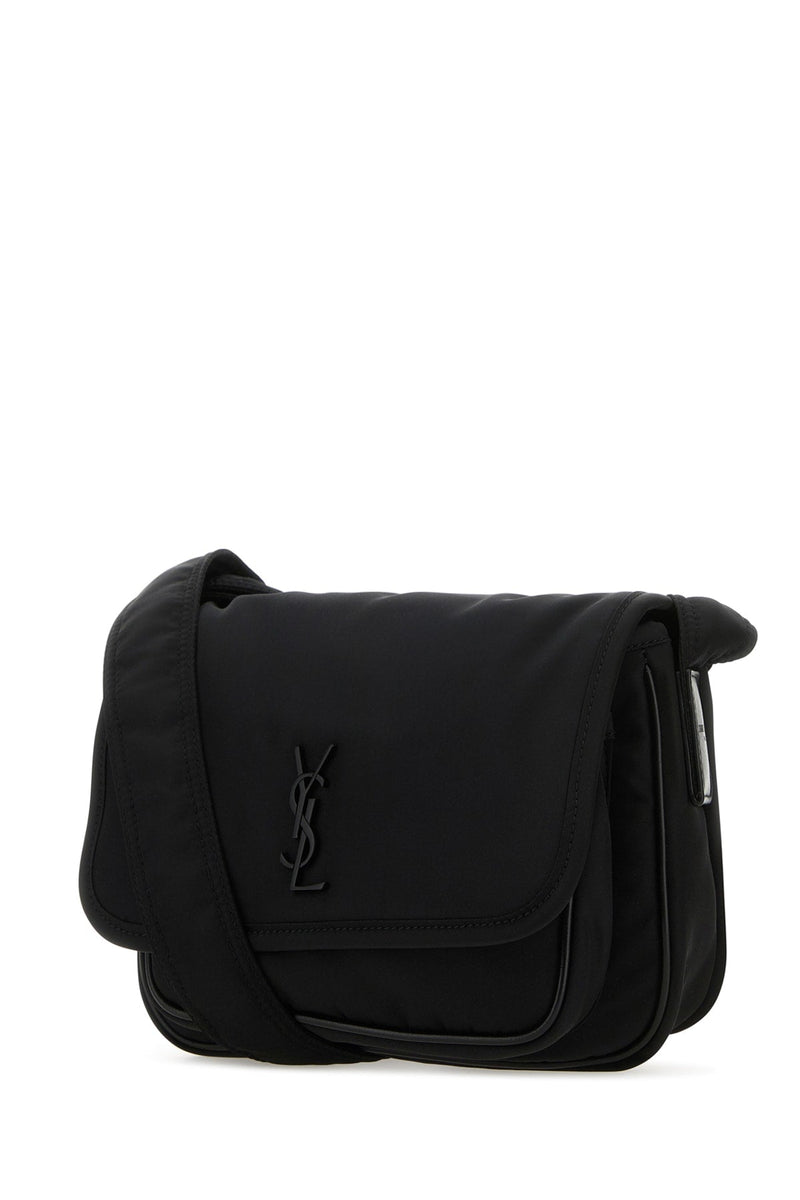 Saint Laurent Niki S Shoulder Bag — Black Leather