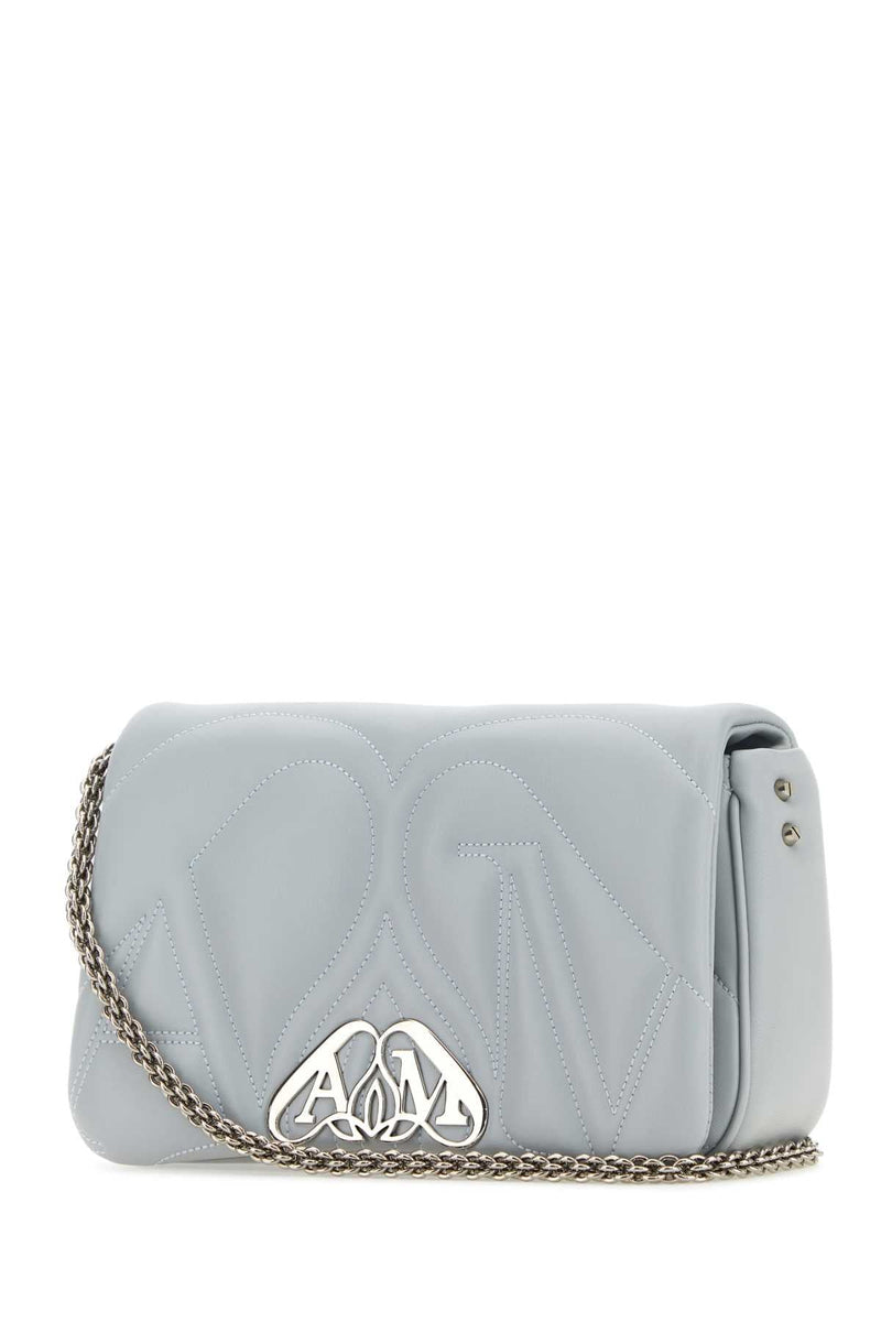 Alexander Mcqueen Seal Shoulder Bag — Grey