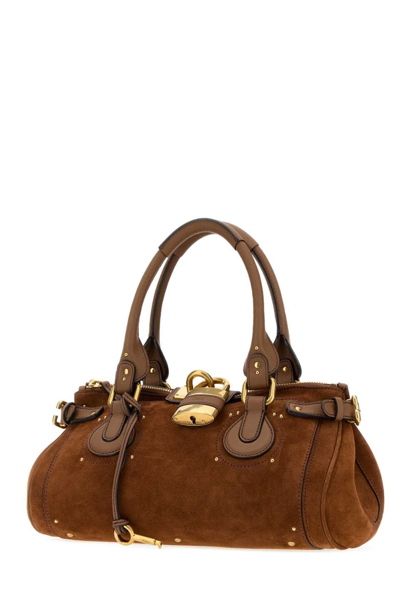 Chloé Paddington Top Handle Bag — Brown