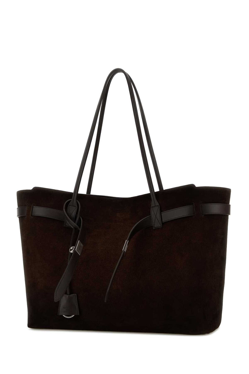 Balenciaga Bel Air Tote Bag — Brown T Domesticated Calf Le