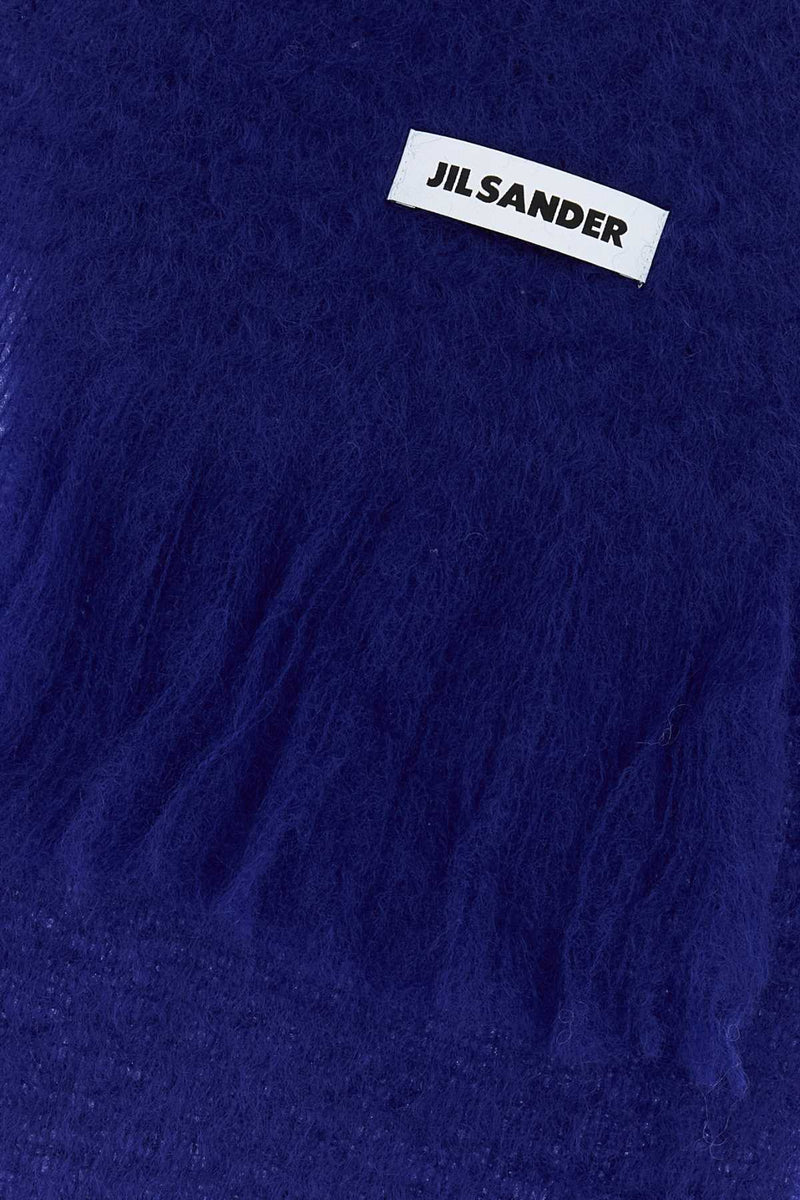 Jil Sander Scarf — Navy Exterior: Mohair Wool Nylon Scarfs