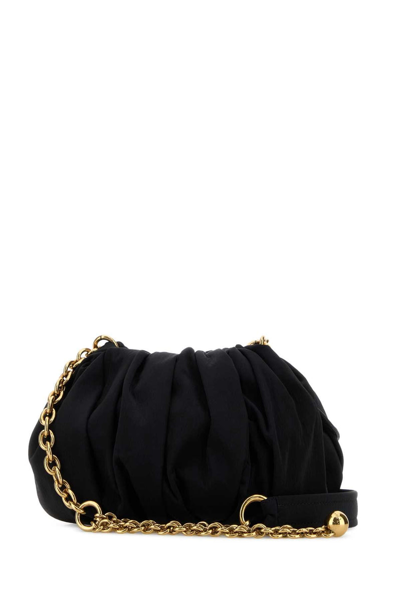 Chloé Plissé Shoulder Bag — Black