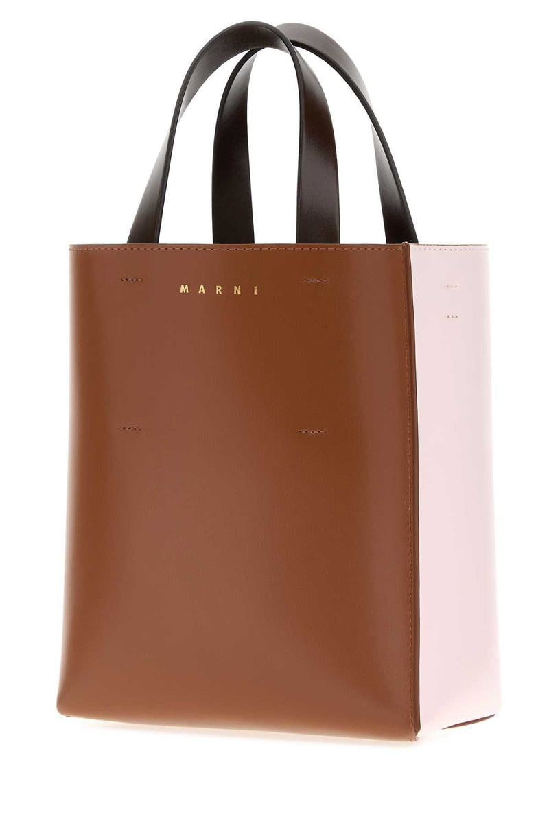 Marni Museo Top Handle Bag — Brown