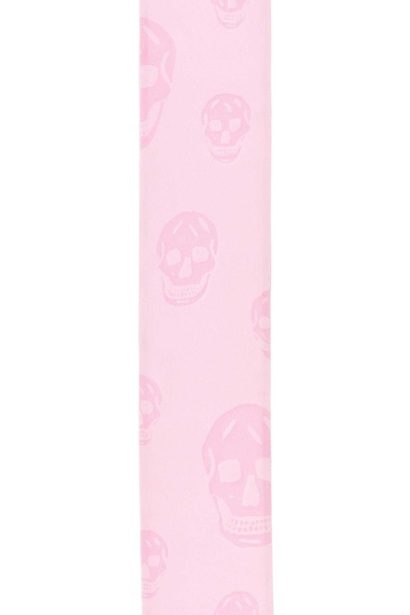 Alexander Mcqueen Skinny Scarf — Pink Exterior: Silk Scarfs