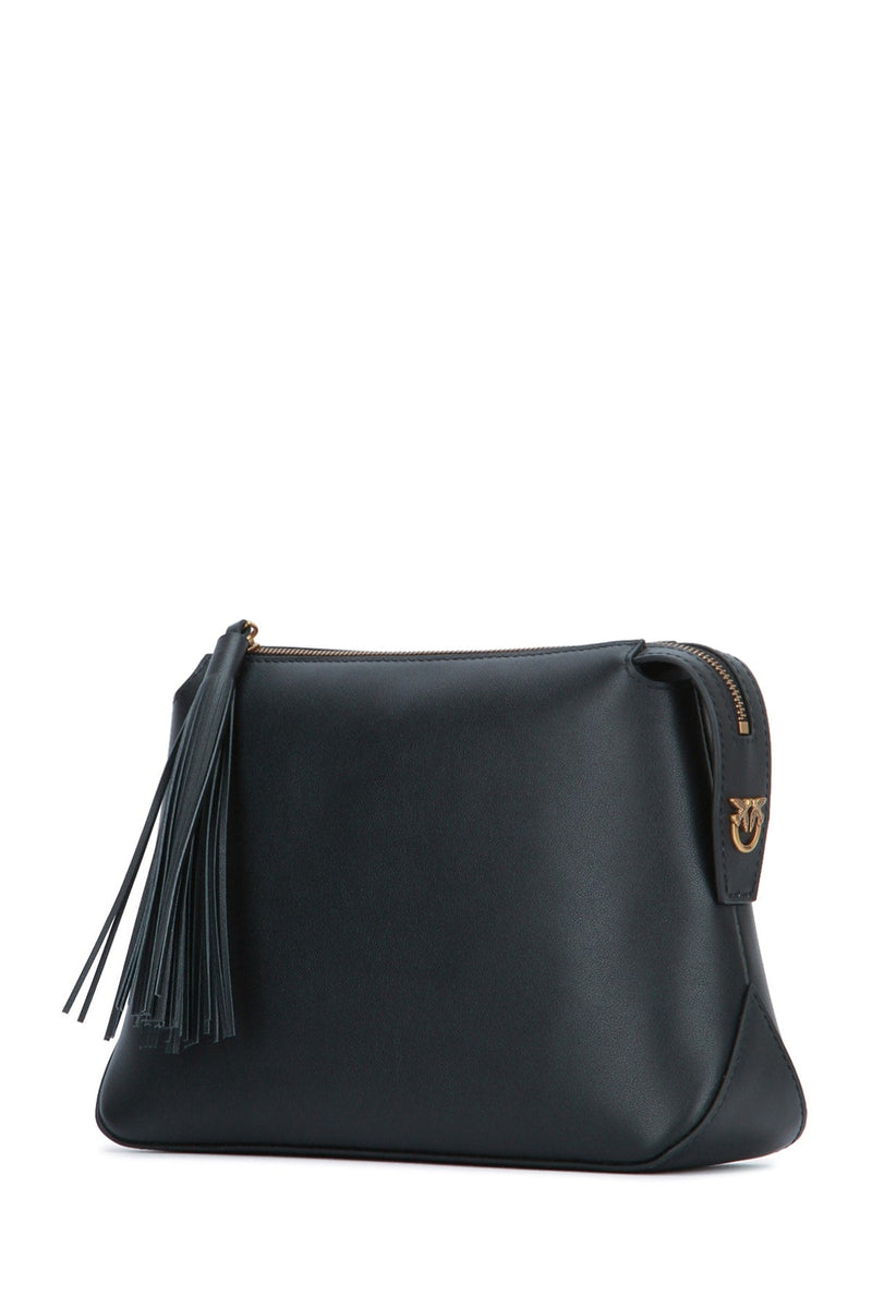 Pinko Beauty Clutch — Black Leather Wallet