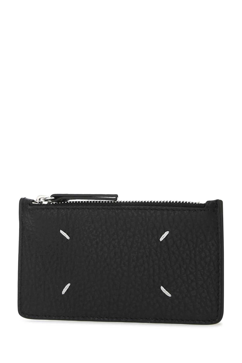 Maison Margiela Leather Card Case Wallet — Black