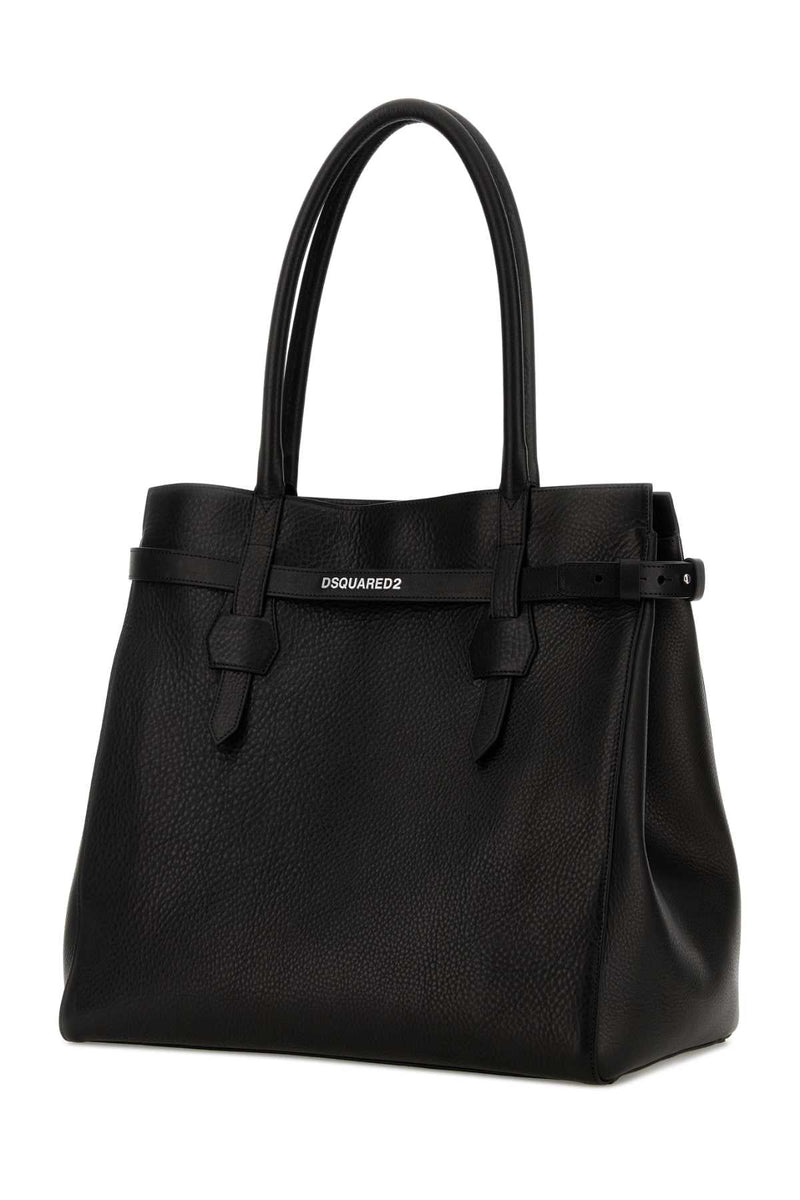 Dsquared2 Twin Shopping Tote Bag — Black