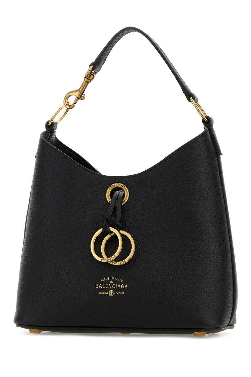 Balenciaga Carrie Shoulder Bag — Black T Domesticated Calf Le