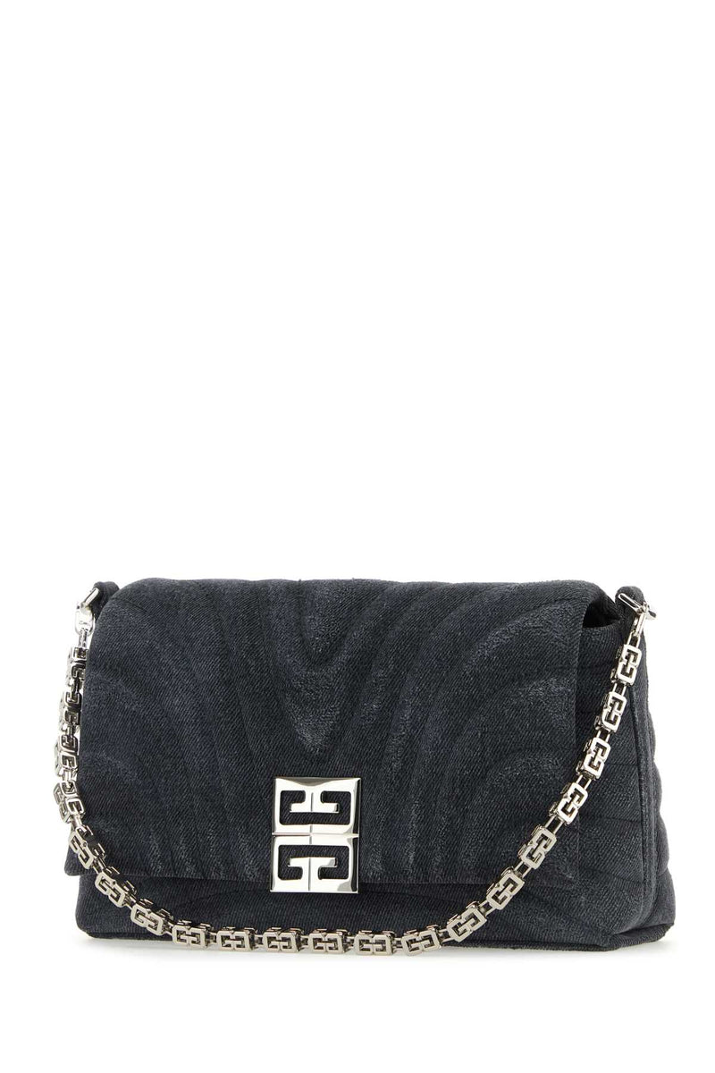 Givenchy Quilted Denim Clutch — Black