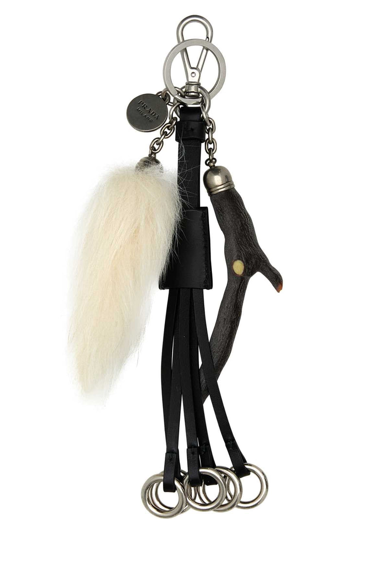 Prada Trick Key Case — Black Keychains