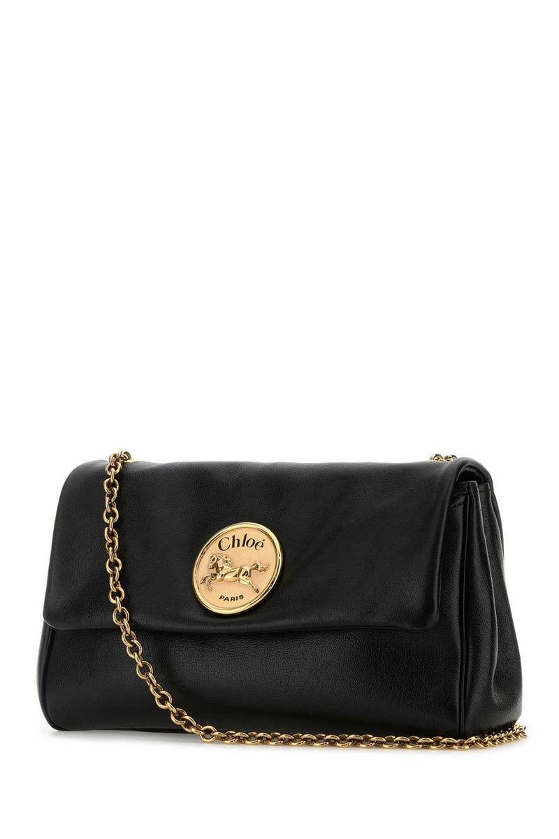 Chloé Heritage Shoulder Bag — Black