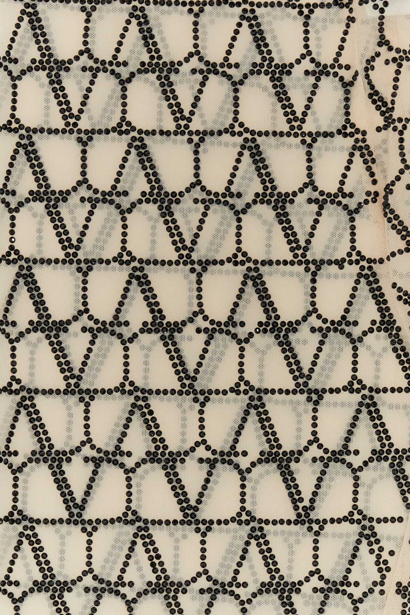 Valentino Garavani Scarf — Beige Exterior: Nylon Elastane Scarfs