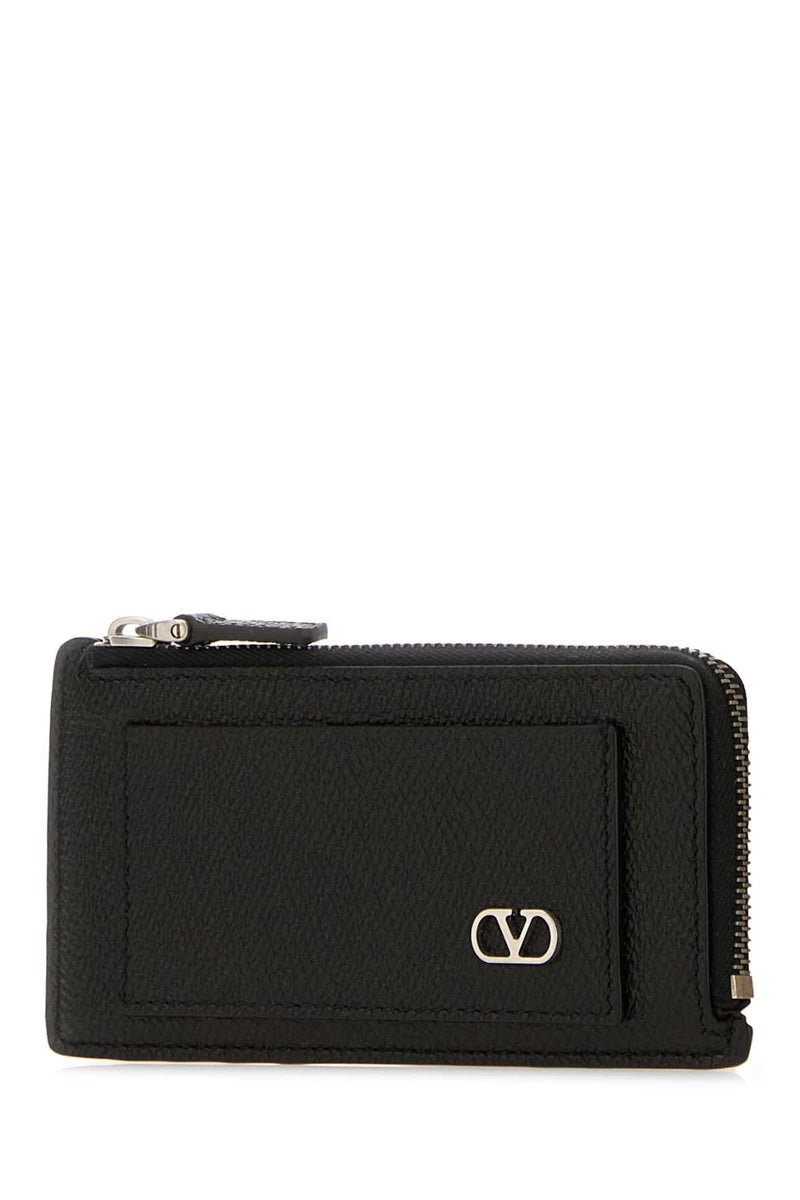 Valentino Garavani Purse Card Holder — Black Wallet