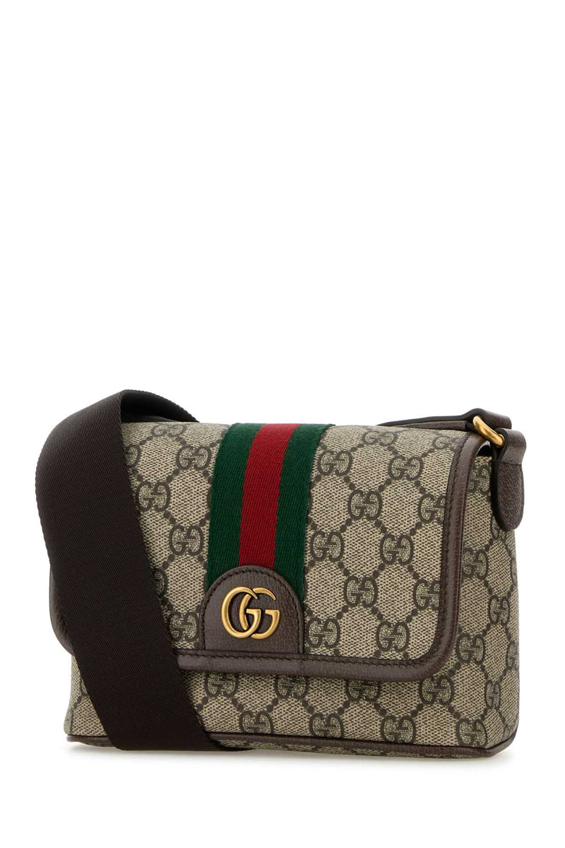 Gucci Ophidia Crossbody Bag — Beige T Polyurethane Polyamide