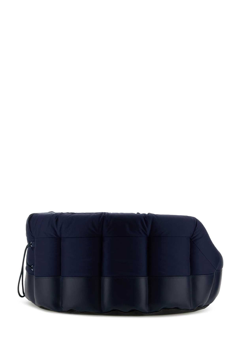 Navy Blue Fabric Poldo Dog Couture X Moonboot Doghouse Blu Exterior: Extra-Accessori Accessory