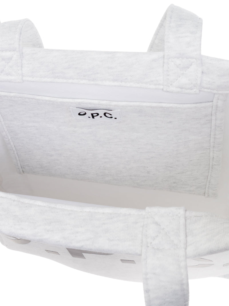 A.p.c. Lou Tote Bag — Gray Cotton